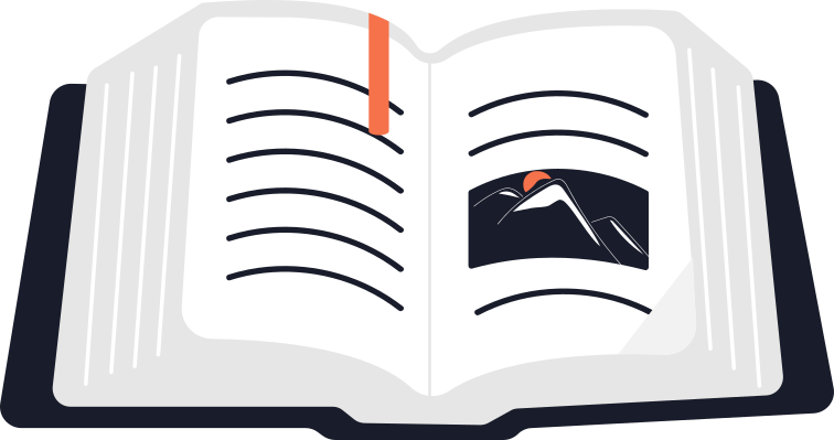 Aufgeschlagenes Lehrbuch